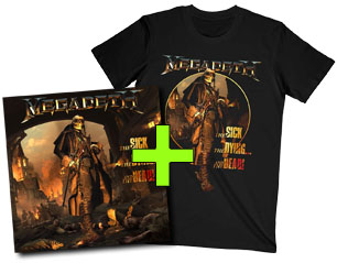MEGADETH the sick the dying TS + CD PACK