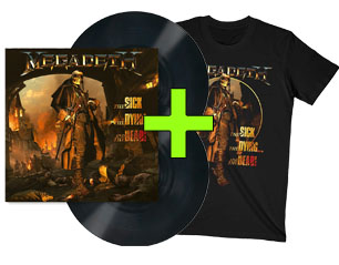 MEGADETH the sick the dying TS + VINYL PACK