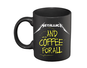 METALLICA and coffee for all matte CANECA