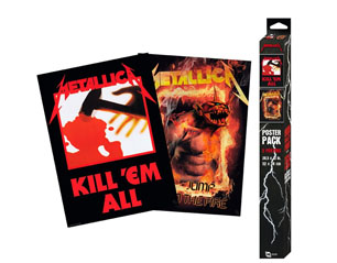 METALLICA kill em all and fire guy set of 2 POSTERS