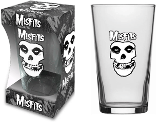 MISFITS skull BEER GLASS