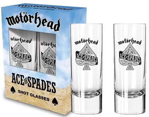 MOTORHEAD ace of spades 2x SHOT GLASS