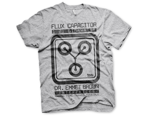 BACK TO THE FUTURE flux capacitor heather grey TS