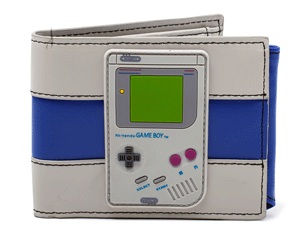 NINTENDO bifold with rubber badge and printed logo/blue WALLET