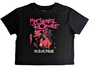 MY CHEMICAL ROMANCE the black parade skinny CROP TOP TSHIRT