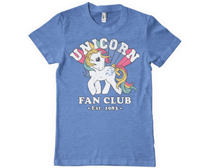 MY LITTLE PONY unicorn fan club BLUE HEATHER TSHIRT