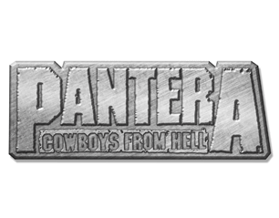 PANTERA cowboys from hell metal PIN