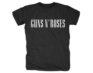 GUNS N ROSES white logo TS