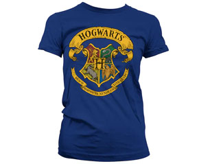 HARRY POTTER hogwarts crest skinny DARK BLUE TS