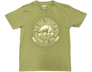 NEIL YOUNG tractor seal GREEN TSHIRT