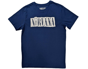 NIRVANA box logo DENIM BLUE TSHIRT