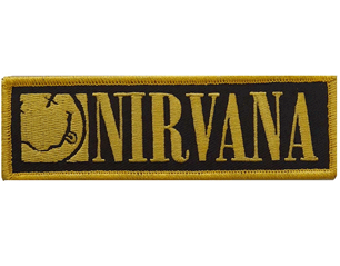 NIRVANA square logo and happy face PATCH