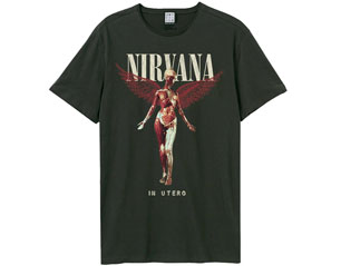 NIRVANA in utero coloured vintage charcoal amplified TS