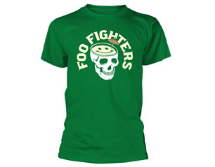 FOO FIGHTERS skull cocktail GREEN TS