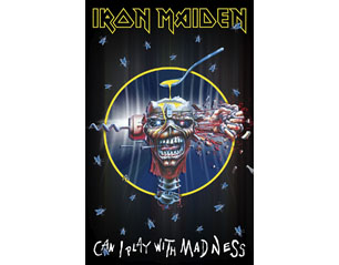 IRON MAIDEN can i play with madness HQ TEXTILE POSTER