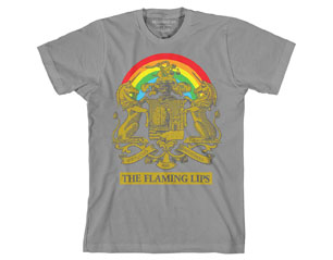 FLAMING LIPS virtuous industrious LIGHT GREY TS 