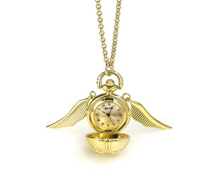 HARRY POTTER golden snitch WATCH NECKLACE