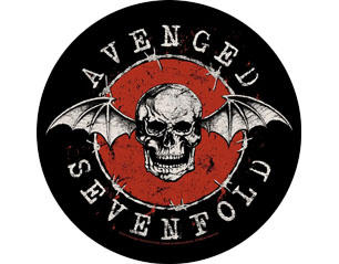 AVENGED SEVENFOLD distressed skull BACKPATCH