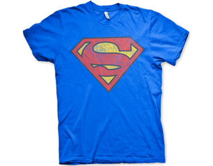SUPERMAN washed shield blue TS