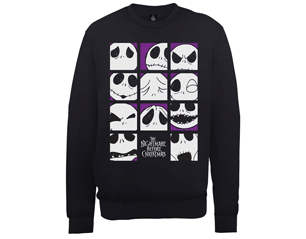 NIGHTMARE B4 XMAS many faces of jack squares CREW NECK SWEATER
