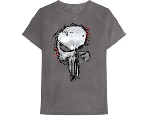 PUNISHER metallic skull/charcoal grey TS