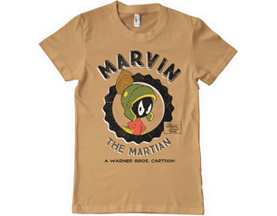 LOONEY TUNES marvin the martian OLD GOLD TSHIRT