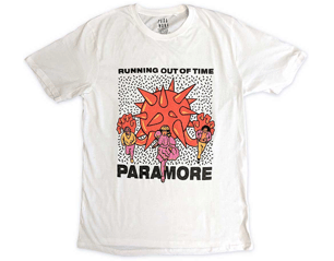 PARAMORE running out of time WHITE TSHIRT