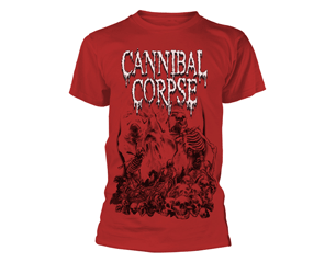 CANNIBAL CORPSE pile of skulls 2018/red TSHIRT