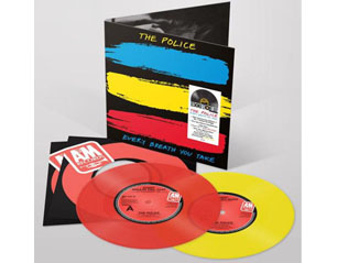 POLICE every breath you take RED YELLOW 7 VINIL