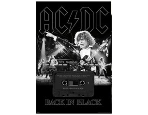 AC/DC back in black live POSTER