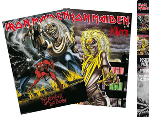 IRON MAIDEN killers + notb set of 2 POSTERS