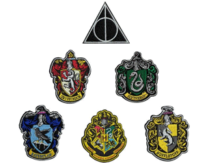 HARRY POTTER house crests 6 pack WPATCH