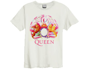 QUEEN a night at the opera crest WHITE AMPLIFIED TSHIRT