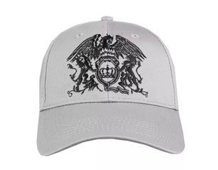 QUEEN black classic crest grey baseball CAP