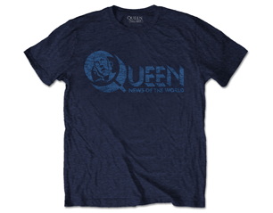 QUEEN news of the world 40th vintage logo TS