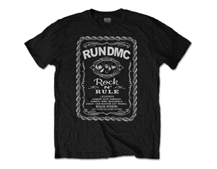 RUN DMC rock n rule wiskey label TS