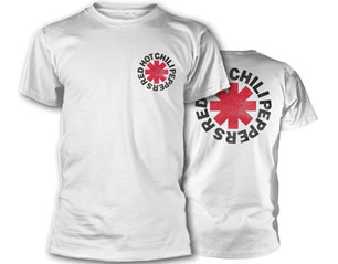 RED HOT CHILI PEPPERS worn asterisk/white TS