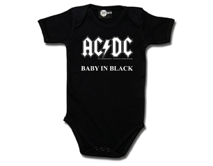 AC/DC baby in black BABYGROW