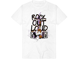 MICKEY MOUSE rock out loud WHITE TSHIRT