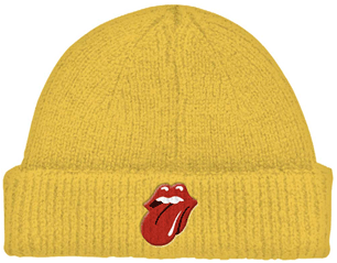 ROLLING STONES 72 tongue roll up YELLOW GORRO