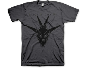 ALICE IN CHAINS black skull charcoal grey TS