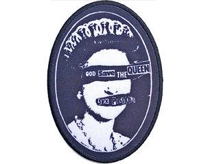 SEX PISTOLS god save the queen oval PATCH