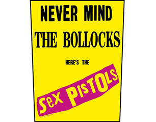 SEX PISTOLS never mind the bollocks BACKPATCH