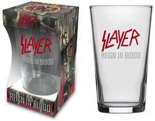 SLAYER reign in blood BEER GLASS