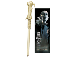 HARRY POTTER lord voldemort wand PEN AND BOOKMARK