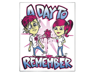 A DAY TO REMEMBER girls are mean STICKER