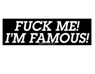 FUCK YOU im famous STICKER