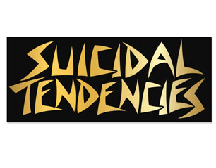 SUICIDAL TENDENCIES gold logo AUTOCOLANTE