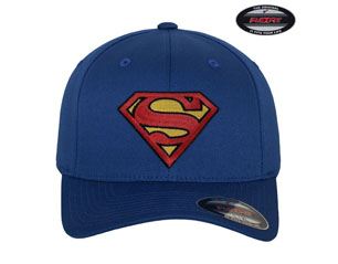 SUPERMAN logo BLUE FLEXFIT CAP