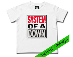 SYSTEM OF A DOWN white logo YOUTH TS